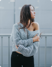 Checked Cotton Pullover - Image 2